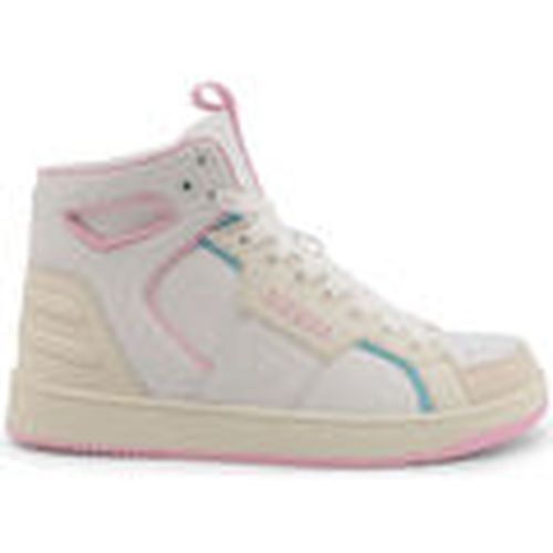 Deportivas Moda basqet fl7bsq lea12 white/pink para mujer - Guess - Modalova