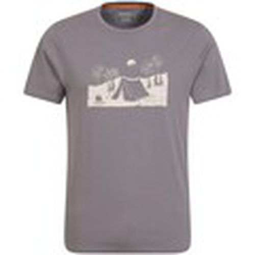 Camiseta manga larga Camping Sketch para hombre - Mountain Warehouse - Modalova