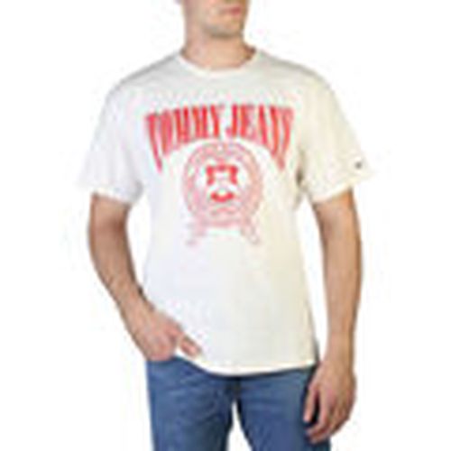 Camiseta dm0dm15645 ybh white para hombre - Tommy Hilfiger - Modalova
