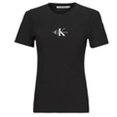 Camiseta MONOLOGO SLIM TEE para mujer - Calvin Klein Jeans - Modalova