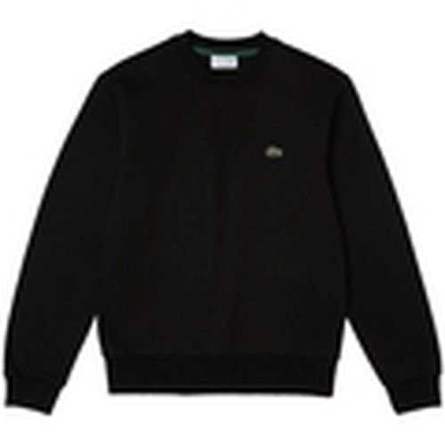 Jersey Organic Brushed Cotton Sweatshirt - Noir para hombre - Lacoste - Modalova