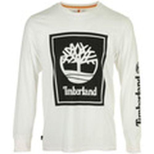 Camiseta Stack Logo Tee Ls para hombre - Timberland - Modalova