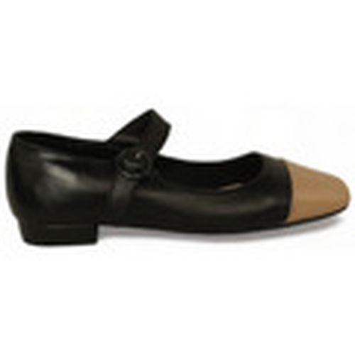 Botas zapato combinado con punta cuadrada y hebilla tacon 2cm para mujer - Top3 - Modalova