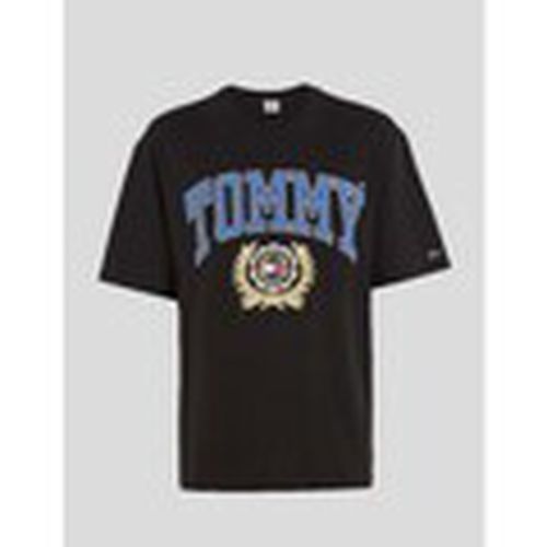 Camiseta CAMISETA COLLEGE OVERSIZE TEE BDS BLACK para hombre - Tommy Jeans - Modalova
