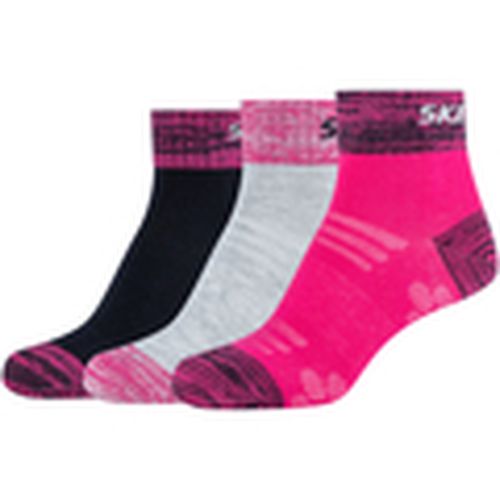 Calcetines 3PPK Wm Mesh Ventilation Quarter Socks para mujer - Skechers - Modalova