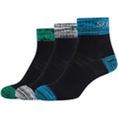 Calcetines 3PPK Boys Mesh Ventilation Quarter Socks para hombre - Skechers - Modalova