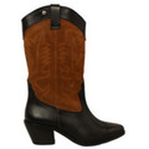 Botines botin cowboy con pieles combinadas para mujer - Top3 - Modalova