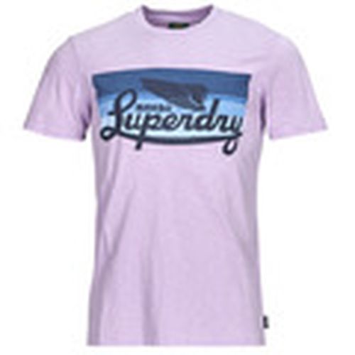 Camiseta CALI STRIPED LOGO T SHIRT para hombre - Superdry - Modalova