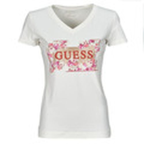 Camiseta LOGO FLOWERS para mujer - Guess - Modalova