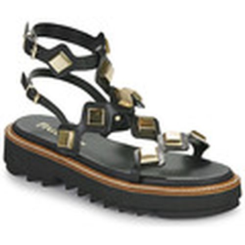 Sandalias 8715-100-HELGA-NERO-TEXANO- para mujer - Fru.it - Modalova