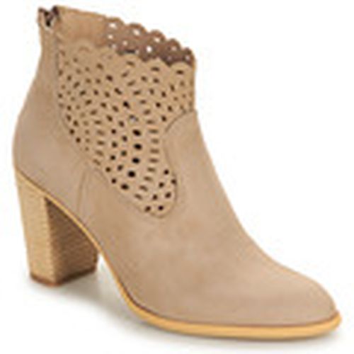 Botines 7750-MY00-VEL-TAUPE para mujer - Myma - Modalova