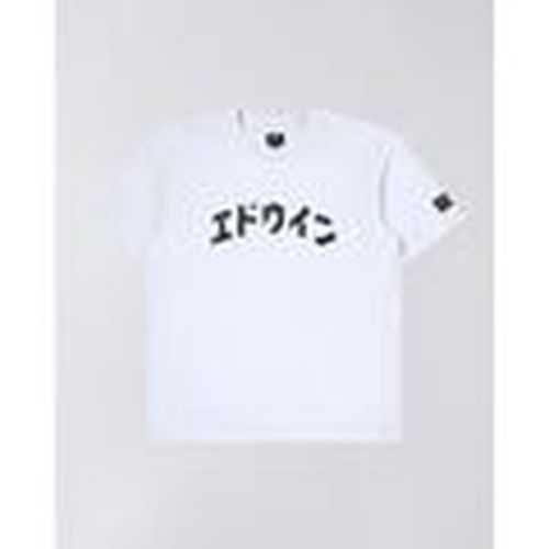 Tops y Camisetas I032555.02 KATAKANA RETRO-67 WHITE para hombre - Edwin - Modalova