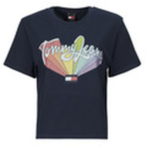 Camiseta TJW BXY RAINBOW FLAG TEE para mujer - Tommy Jeans - Modalova