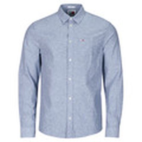 Camisa manga larga TJM REG LINEN BLEND SHIRT para hombre - Tommy Jeans - Modalova