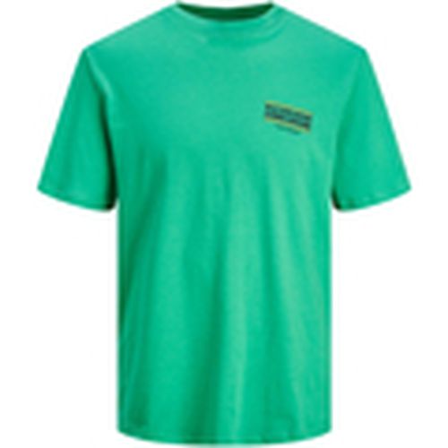Camiseta 12244559 JORAMUSEMENT TEE SS CREW NECK TG LN HOLLY GREEN para hombre - Jack & Jones - Modalova