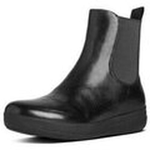 Bailarinas FF-LUX Chelsea Boot All black leather para mujer - FitFlop - Modalova