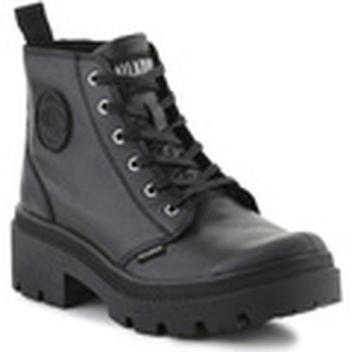 Zapatillas altas Pallabase Leather 96905-001-M Black/Black para mujer - Palladium - Modalova