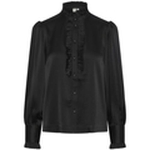 Blusa YAS Frilla Shirt L/S - Black para mujer - Y.a.s - Modalova