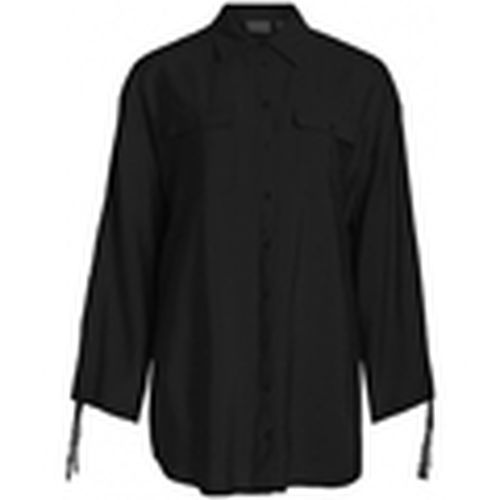 Blusa Klaria Oversize Shirt L/S - Black para mujer - Vila - Modalova