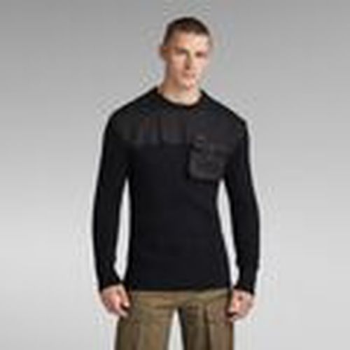 Jersey D23525-D496 ARMY KNIT-6484 BLACK para hombre - G-Star Raw - Modalova