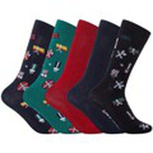 Calcetines Pack de 5 calcetines envolventes navideños para hombre - Jack & Jones - Modalova