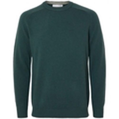 Jersey Noos New Coban Knit - Green Gables/Kelp para hombre - Selected - Modalova