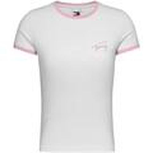 Camiseta DW0DW17377 YBR para mujer - Tommy Hilfiger - Modalova