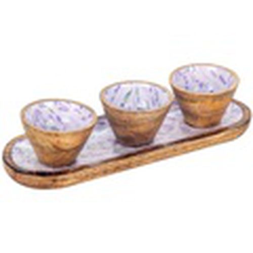 Figuras decorativas Bandeja lavanda con bowls para - Signes Grimalt - Modalova