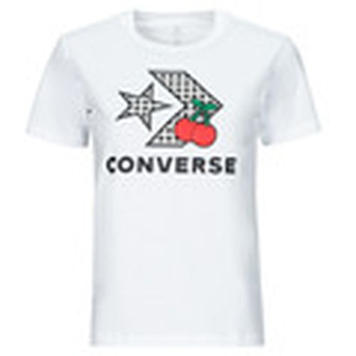 Camiseta CHERRY STAR CHEVRON INFILL TEE WHITE para mujer - Converse - Modalova