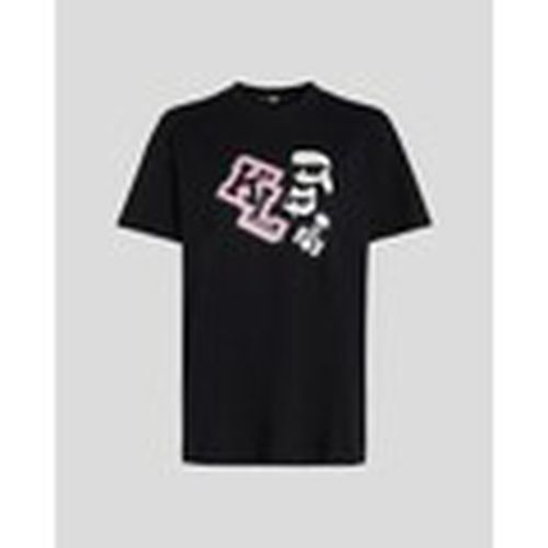 Tops y Camisetas 240W1727 OVERSIZED IKONIK VARSITY TEE para mujer - Karl Lagerfeld - Modalova