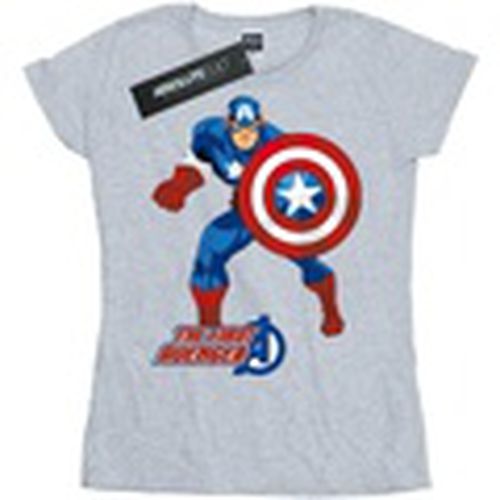 Camiseta manga larga The First Avenger para mujer - Captain America - Modalova