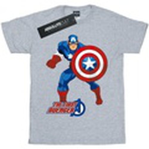 Camiseta manga larga The First Avenger para hombre - Captain America - Modalova