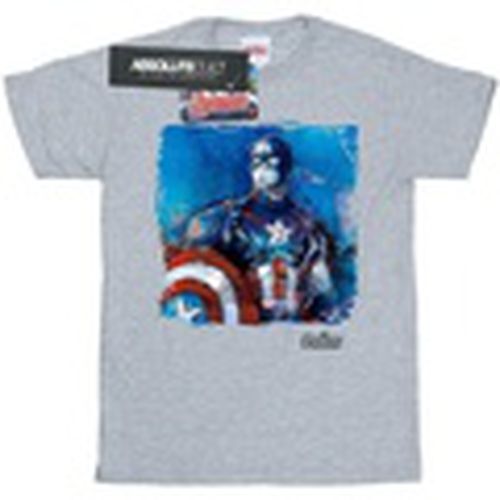 Camiseta manga larga BI447 para hombre - Captain America - Modalova