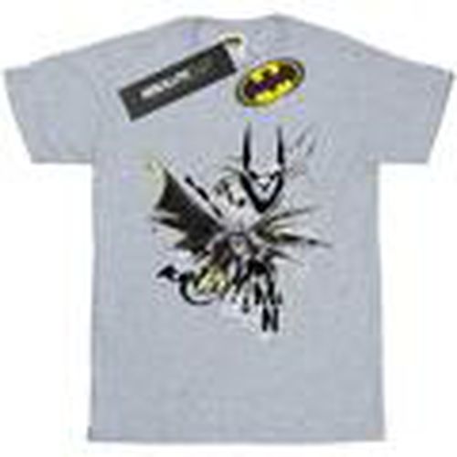 Camiseta manga larga Batman Batface Splash para hombre - Dc Comics - Modalova