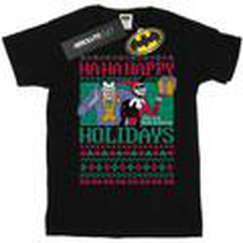 Camiseta manga larga Ha Ha Happy Holidays para hombre - Dc Comics - Modalova