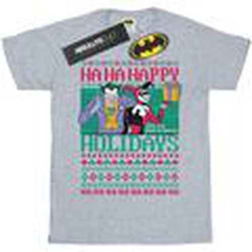 Camiseta manga larga Joker And Harley Quinn Ha Ha Happy Holidays para hombre - Dc Comics - Modalova