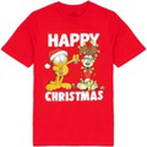 Camiseta manga larga Happy Christmas para hombre - Garfield - Modalova