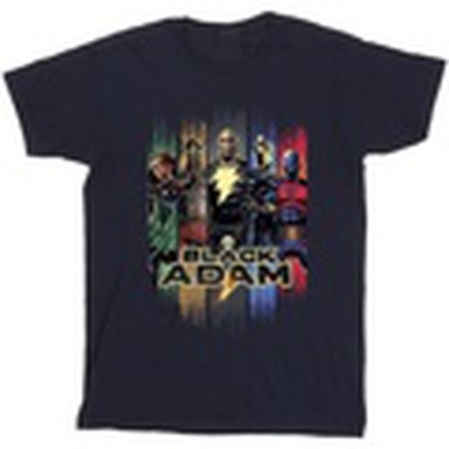 Camiseta manga larga Black Adam JSA Complete Group para hombre - Dc Comics - Modalova