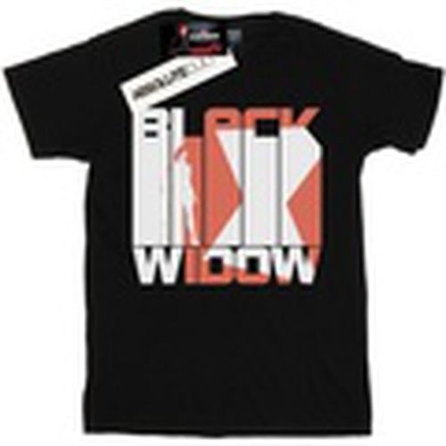 Camiseta manga larga Black Widow Movie Bars Logo para hombre - Marvel - Modalova