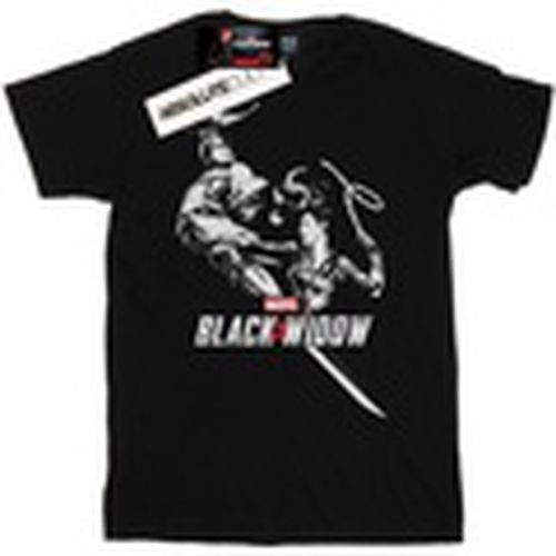 Camiseta manga larga Black Widow Movie Taskmaster Battle para hombre - Marvel - Modalova