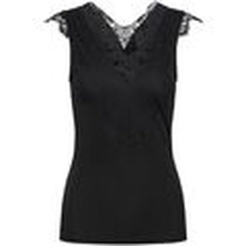 Camiseta tirantes 17101014 ILU-BLACK para mujer - Pieces - Modalova