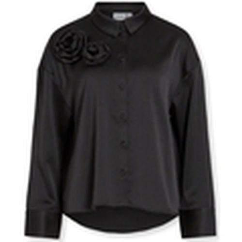 Blusa Medina Rose Shirt L/S - Black para mujer - Vila - Modalova