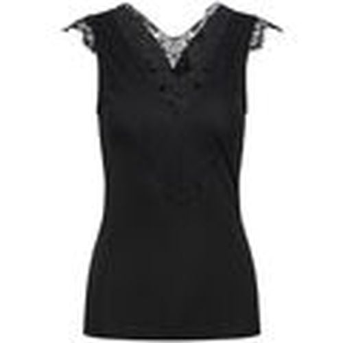 Camiseta tirantes 17101014 ILU-BLACK para mujer - Pieces - Modalova