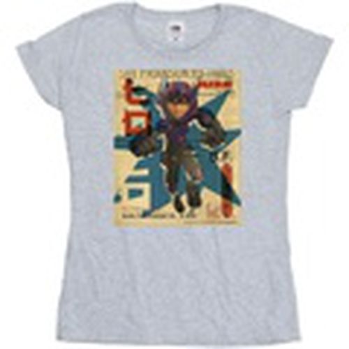 Camiseta manga larga Big Hero 6 Baymax Hiro Newspaper para mujer - Disney - Modalova