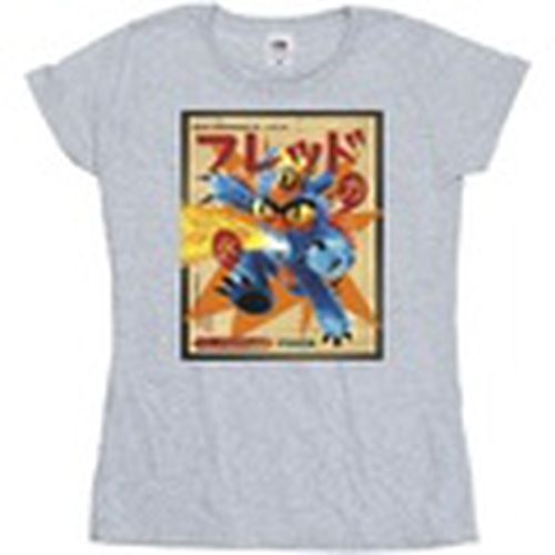 Camiseta manga larga Big Hero 6 Baymax Fred Newspaper para mujer - Disney - Modalova