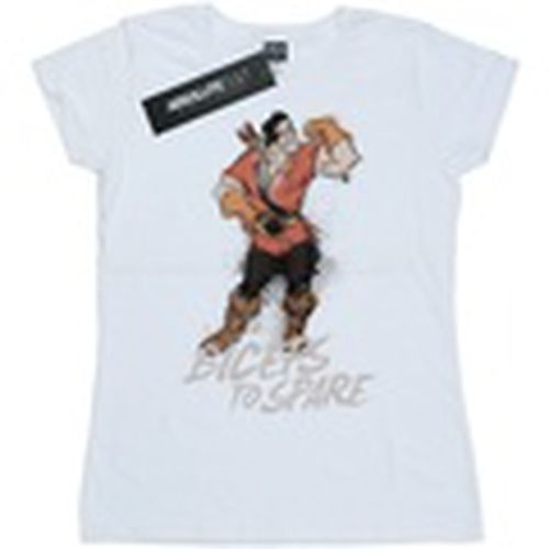 Camiseta manga larga Beauty And The Beast Gaston Biceps To Spare para mujer - Disney - Modalova