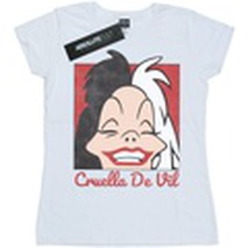 Camiseta manga larga Cruella De Vil Cropped Head para mujer - Disney - Modalova