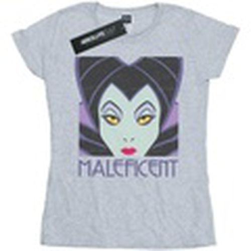 Camiseta manga larga Maleficent Cropped Head para mujer - Disney - Modalova