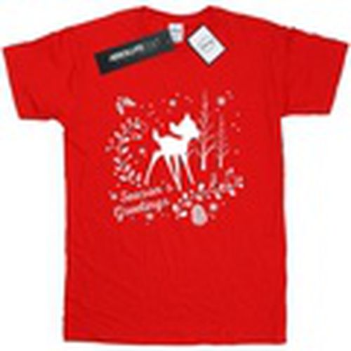 Camiseta manga larga Bambi Christmas Greetings para mujer - Disney - Modalova