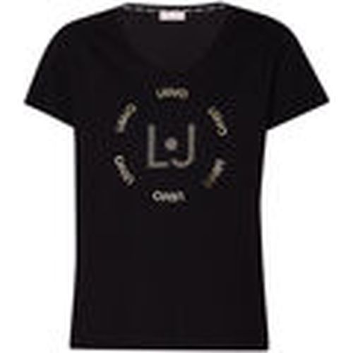 Tops y Camisetas Camiseta con logotipo y strass para mujer - Liu Jo - Modalova